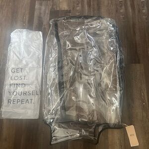 BEIS LARGE CHECK IN CLEAR LUGGAGE COVER NWT